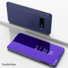 Ultracienkie etui z klapką i lusterkiem do telefonu, kompatybilne z Samsung Galaxy S20FE/S20FE5G