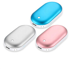 Scaldamani elettrico Myriann con caricatore USB, ricaricabile e power bank - Oro rosa