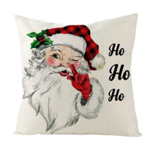 JANDEL Fodere per cuscini natalizie 18x18, cuscini decorativi invernali per le feste con frasi di buon Natale, albero e fiocco di neve, fodera per