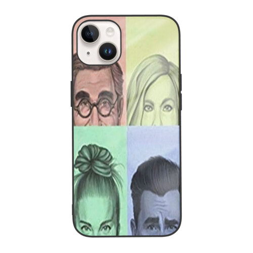 Capa para celular David-Alexis Johnny-Moira compatível com iPhone 14, capa de TPU para celular com câmera dupla.