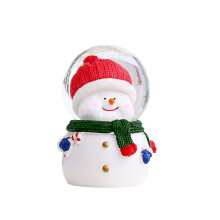 Santa Claus Crystal Ball with Lights Gift Home Decoration