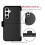 Compatível com Samsung Galaxy S24, S24+ Plus/S24 Ultra. Capa resistente e robusta com clipe para cinto e protetor de tela integrado. 6