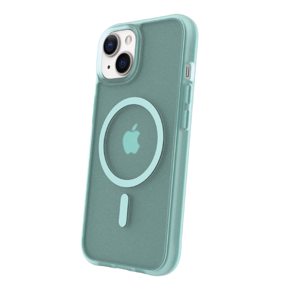 Magsafe Compatible Phone Case For Compatible With Iphone 14 Plus - Frosted Teal Blue 9773935685888