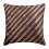Capas de almofada decorativas HomeCentric, roxas, 40x40cm (16x16 polegadas), pacote com 2 unidades, capas de seda com zíper e pregas listradas. 1