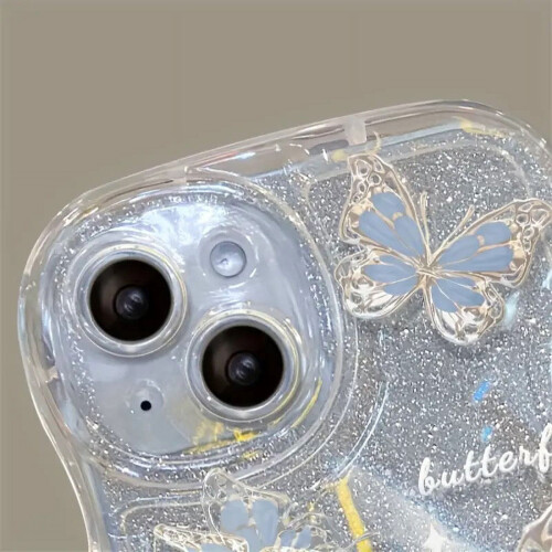 Capa para celular Wave Glitter Butterfly and Bracelet compatível com Apple iPhone 14 Pro 1