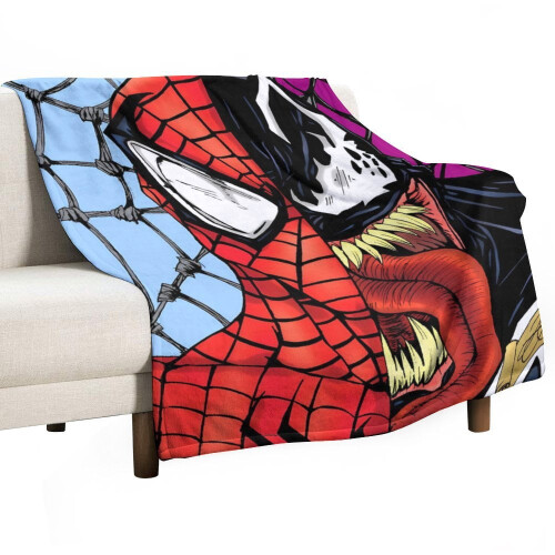 Κουβέρτα Spiderman εξαιρετικά μαλακή βελούδινη, ζεστή, ελαφριά φλις άνετη φανέλα για