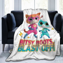 Super Kitties Filt Ultramjuk Micro Fleecefilt Mikrofiberfiltar För Soffa Bäddsoffa 80"X60"