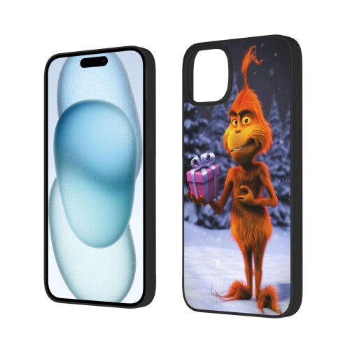 Capa para celular Grin-Ch compatível com iPhone 15, capa protetora resistente a impactos com PC + TPU para câmera dupla, compatível com iPhone 15. 1