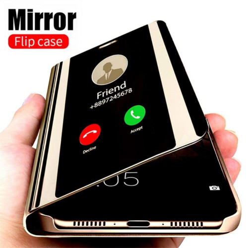 Capa de celular ultrafina com suporte flip e espelho inteligente, compatível com Samsung Galaxy S20FE/S20FE5G. 1