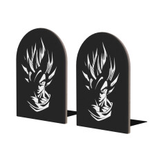 Fermalibri a forma di auto, anime Dragon Ball Z, in legno resistente e antiscivolo, ideali per scaffali, decorazioni per casa e ufficio - Style3