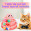 Yarino Small Pet Toys Παιχνίδι για κατοικίδια Τριστρωματικό πικάπ με πίστα, αστείο 1
