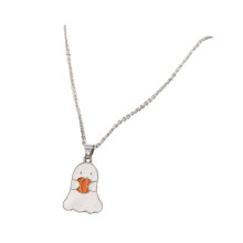 Colar com pingente de lanterna de abóbora, múmia, olho de fantasma para o Halloween, ajustável, presente divertido para mulheres, lembrancinhas de