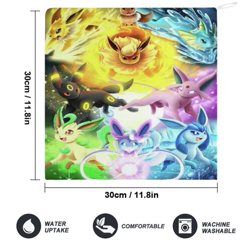 Πετσέτες Pikachu για το μπάνιο, Βαμβακερές πετσέτες προσώπου μαλακές απορροφητικές 1