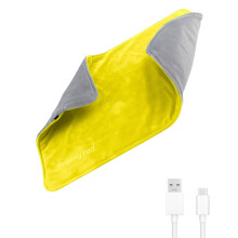 USB-värmefilt, 15 W, 55 C värmedyna, maskintvättbar, mjuk och varm filt med temperaturkontroll, kompatibel med USB-strömkällor