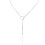 Colares e Pingentes > Colar Lariat Feminino com Corrente Circular e Pingentes (Prateado) 1