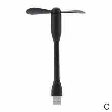 Hordozható mini USB 2.0 ventilátor + LED lámpa, rugalmas nyári akkumulátor T5 tápegység S1F5-höz