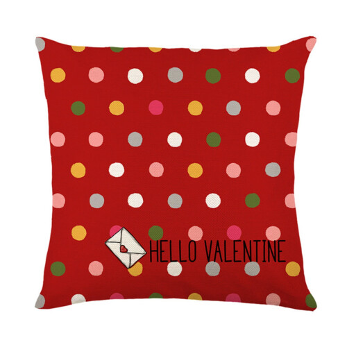 Capa de almofada decorativa para o Dia dos Namorados, 45x45cm (18x18 polegadas), ideal para decoração de sofá, aniversários e casamentos. 1