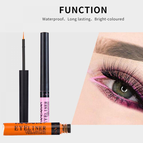 Yinrunx12Colors Υγρό Eyeliner, Αδιάβροχα Στένσιλ Μακράς Διάρκειας για Μολύβια, Φορητές 2