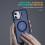 Capa compatível com iPhone 16 Plus com suporte - Resistente a impactos de nível militar, compatível com MagSafe, fina e elegante, forte 6