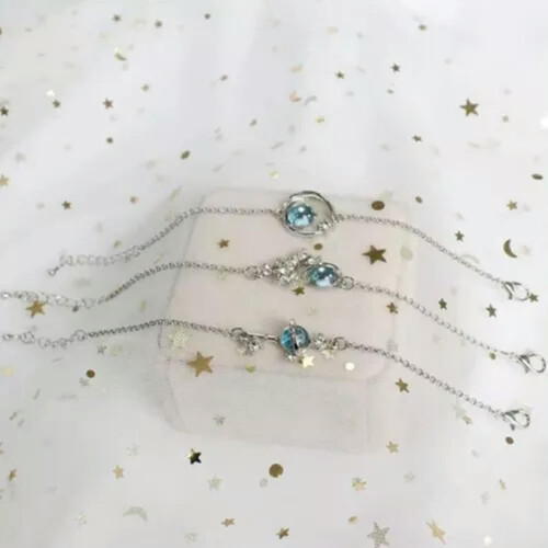 RSAMD Braccialetto blu coreano per studenti, tre amici studenti, coppia Braceljo-A1 1