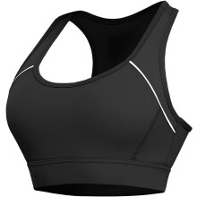 (M, Black) Sports Bras Women High Impact, Seamless Racer Back Padded Support Comfort Bra, Adjustable Running Bra Women High Impact