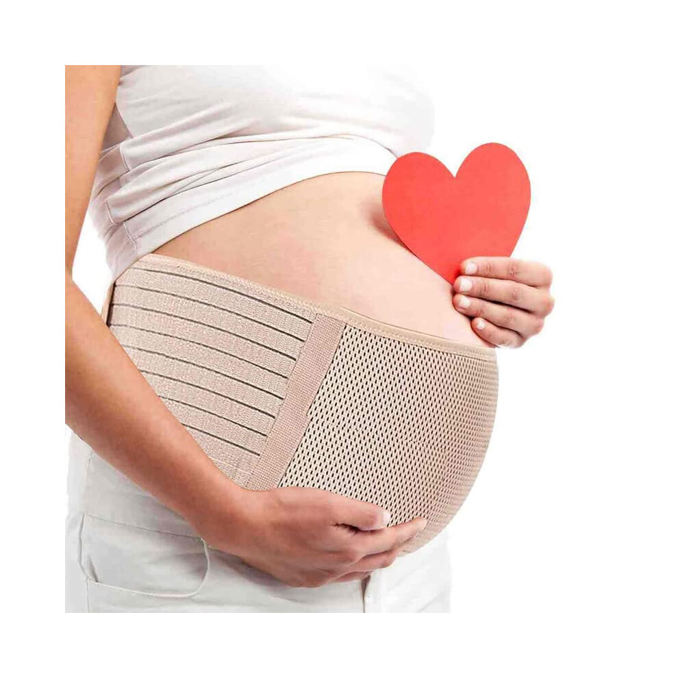 Gogerstar Brown (Brown) Maternity Belt Pregnancy Support Belt Belly Band Relieve Lower Back, Pelvic, And Hip Pressure