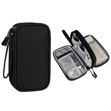 Kleine Elektronik-Organizer-Tasche – Tragbare Tasche für Festplatte, Kabel, Ladegerät, Kopfhörer, USB-Stick, SD-Karte (Kompatibel mit)