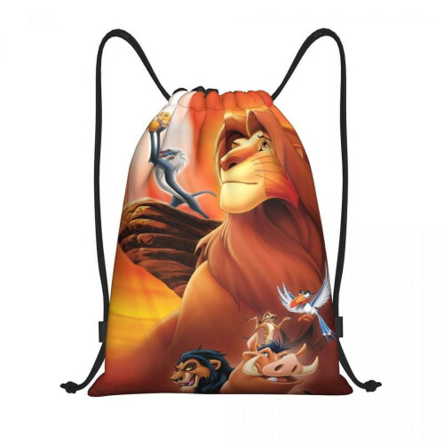 10 τεμάχια τσάντα με κορδόνι Lion King, τσάντες δώρων για αγόρια και κορίτσια, τσάντες 1