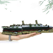 Maisiúcháin Uisceadáin Ornáidí Longbhriste Samhail Titanic Báite N Glas OneSize