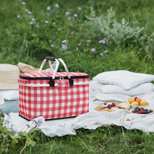 Quinlirra Sac isotherme pliable pour pique-nique, sac de conservation des aliments portable et chaud - Offres du jour - Liquidation - Cadeaux pour
