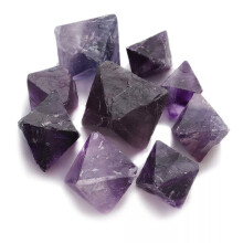 RSAMD Raw Purple Fluorite Natural Gemstone Crystals Bulk Rough Stones Healing Crystals