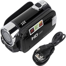 Handheld Video Camcorder 1080P 16MP DV Camera 16x Digital Zoom Video Camera with 2.7in TFT Rotatable Screen and USB Cable, Camera Accessories