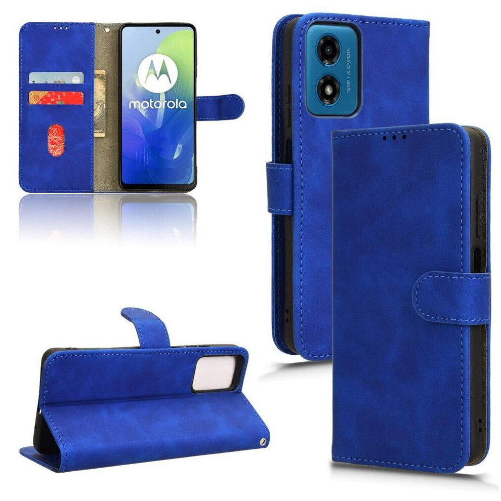 Case For Motorola Moto G24 Card Insertion With Card Holder Kickstand Full Protection Protective Cover Leather Folio Flip Case 9164030873414