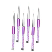 6pcs Professional Nail Art Liner Brushes Set with Fine Tip Pens for Precise Salon Design