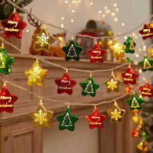capino Christmas Lights 6m LED Christmas Tree Snow Globe Lights, String Lights Indoor for Bedroom Porch Garden Party Christmas Decor