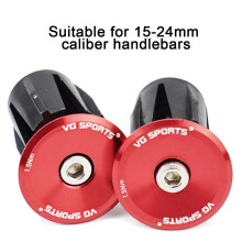 Aluminum Alloy Handlebar Plug Bicycle Handlebar Plug Road Folding Expansion Plug Red
