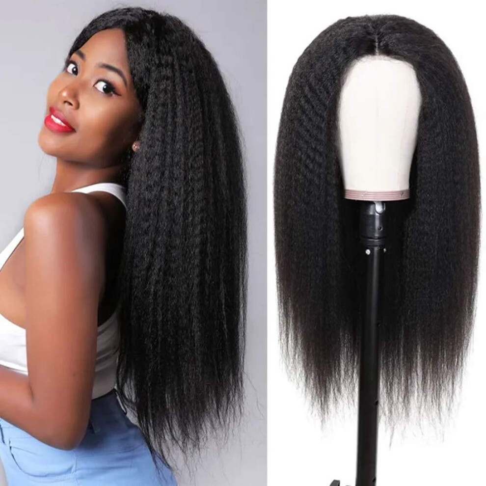 Human Hair Lace Front Wig Ombre Blonde 26 Inch Body Wave Brazilian 150% Density Pre Plucked
