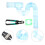 1Ensemble Accessoires Cage Hamster ABS Acier Tunnel Externe Couleurs 5
