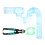 1Ensemble Accessoires Cage Hamster ABS Acier Tunnel Externe Couleurs 6