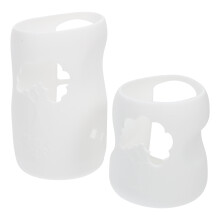 2Pièces Étuis De En Silicone Blancs Antichocs Décoratifs Bébé