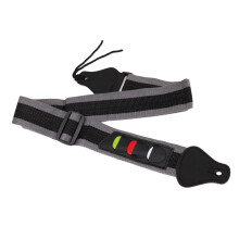 3Pièces Guitare Noire En Nylon Durable Avec Support Médiators