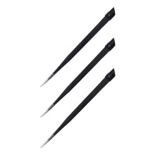 3Pièces Pince À Ongles Noir Acier Silicone Pour Cristaux Nail Art