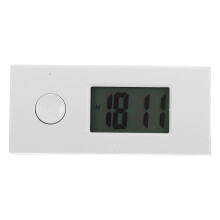 5Pcs White Digital Keychain Watch Silent Display for Students and Kids