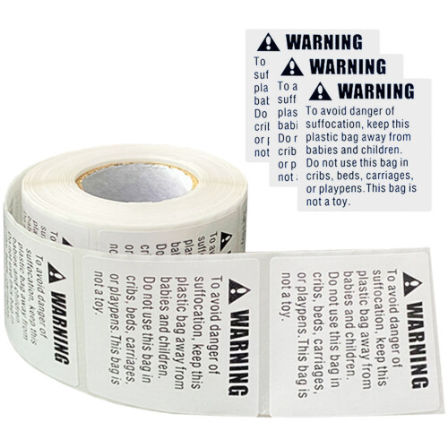 5 Rolls Packaging Stickers Self Adhesive Labels Sticky Self-Adhesive