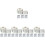 5 Rolls Packaging Stickers Self Adhesive Labels Sticky Self-Adhesive 5