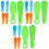 18 Pcs Plastic Shoe Horns Shoe Wearing Assist Tool 5