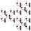 15Pcs Tiny Wall Lamp Model Mini LED Lamp for DIY Sand Table Decor 6