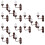 15Pcs Tiny Wall Lamp Model Mini LED Lamp for DIY Sand Table Decor 7