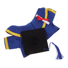 2 Sets Graduation Gown Outfit For Dolls Plush Bear Cap And Gown