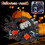 Voordeurkrans met speelse Halloweenversiering 5